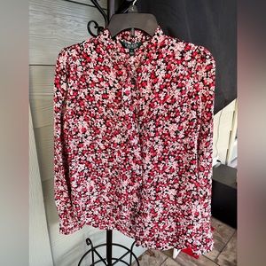 NEW Raulph Lauren Long sleeve flowery blouse Size M 🌸 🌺